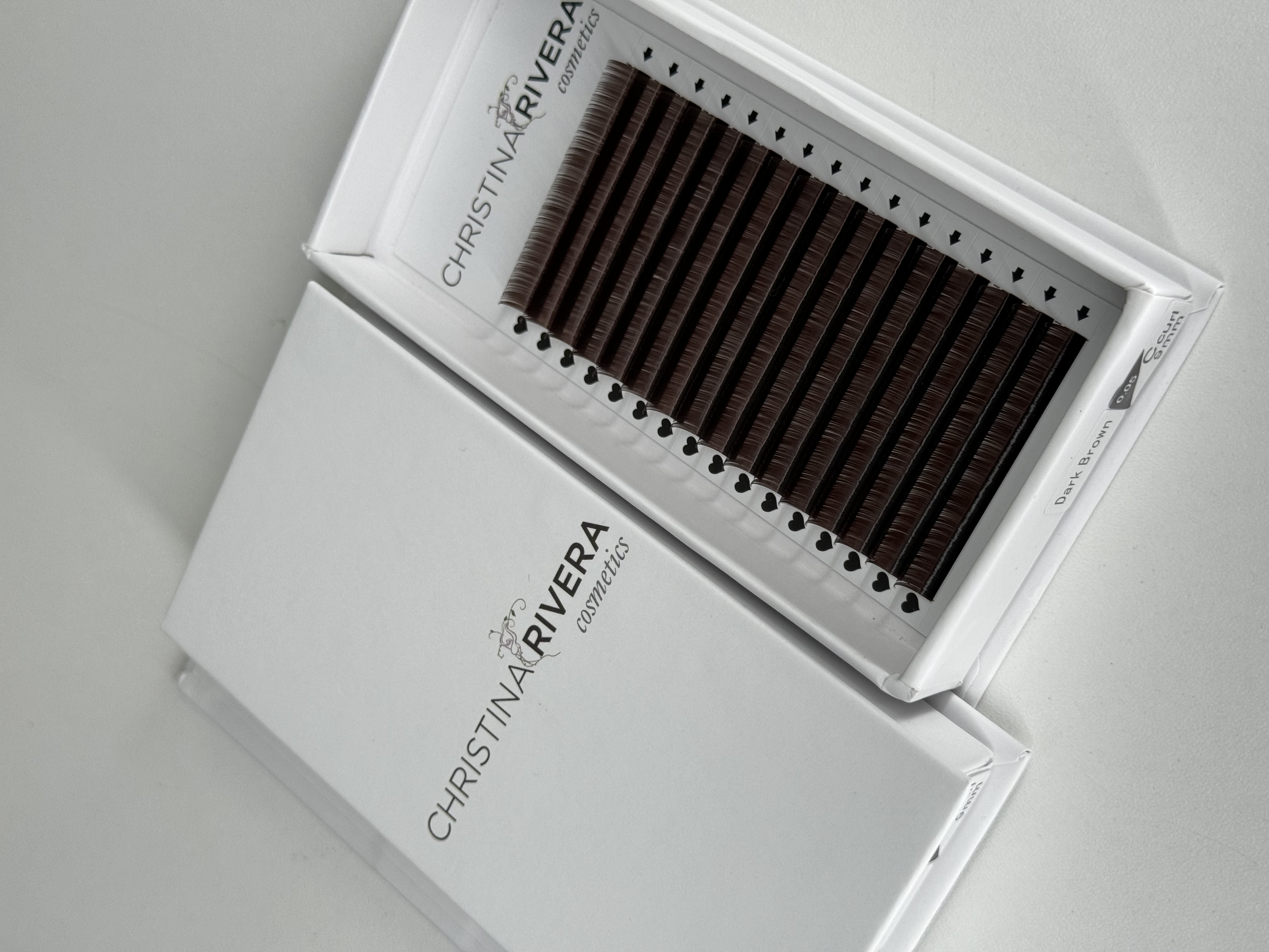 Braune Wimpern C-Curl Braune Wimpern C-Curl